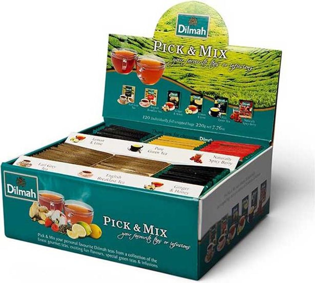 DILMAH ZESTAW 240 TOREBEK HERBATY PICK AND MIX 430G