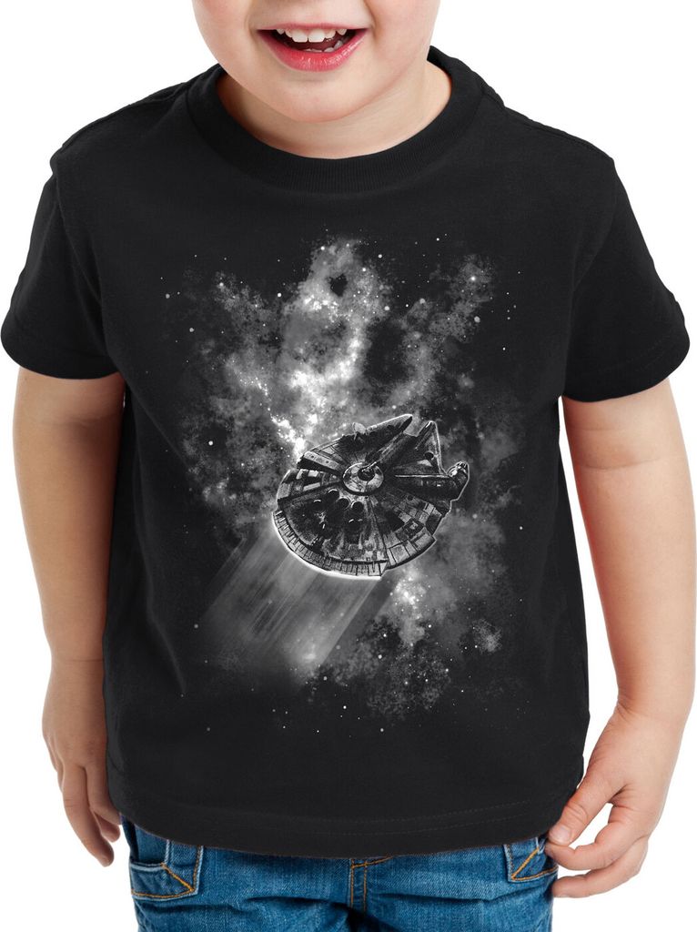 style3 Falcon in Space Kinder T-Shirt rasender falke