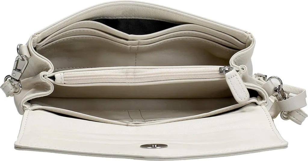 Sac bandoulière Picard Really en cuir écru avec rabat élégant pour femme - 10