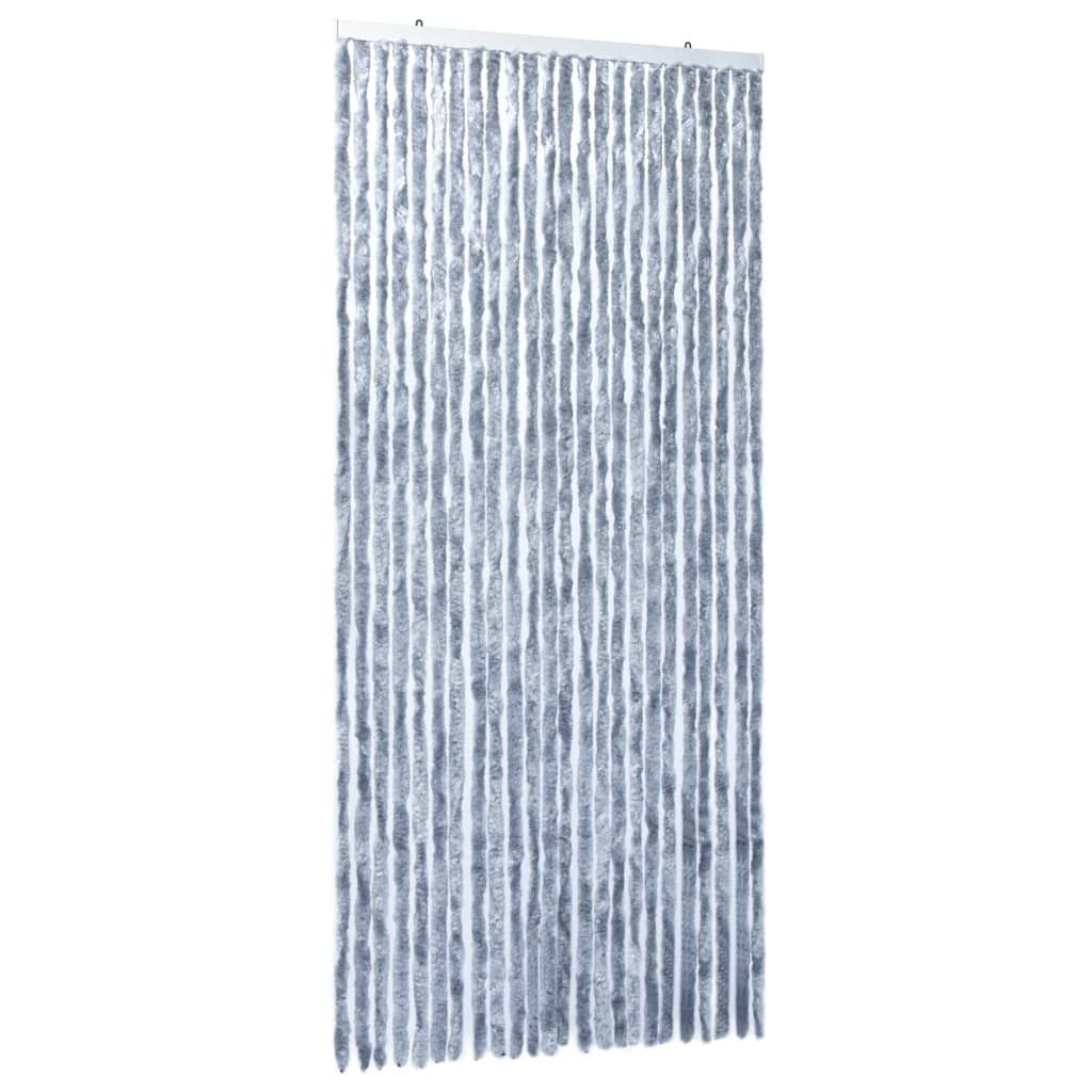 Insektenschutz-Vorhang Silbern 100x220 cm Chenille