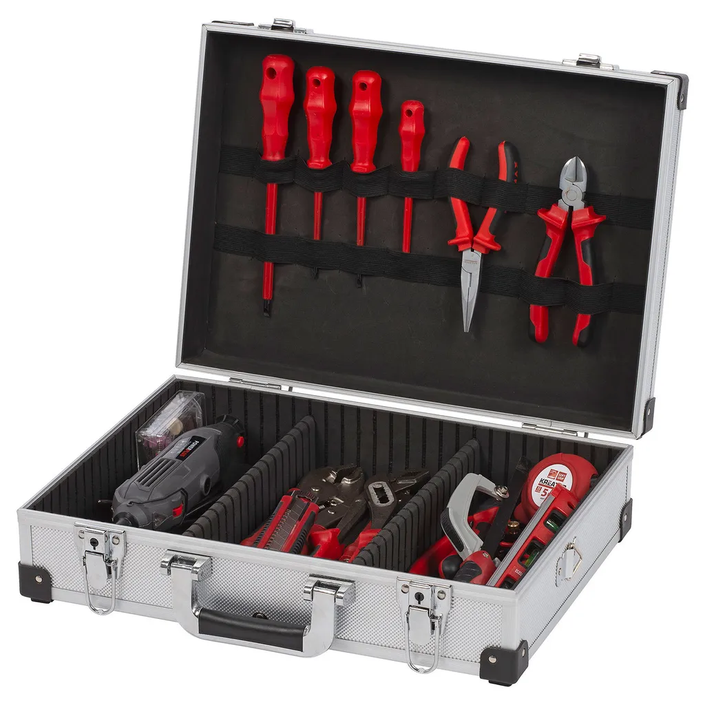 Coffret à outils vide avec 2 clés de sécurité - Modèle Pro Anthracite - 2