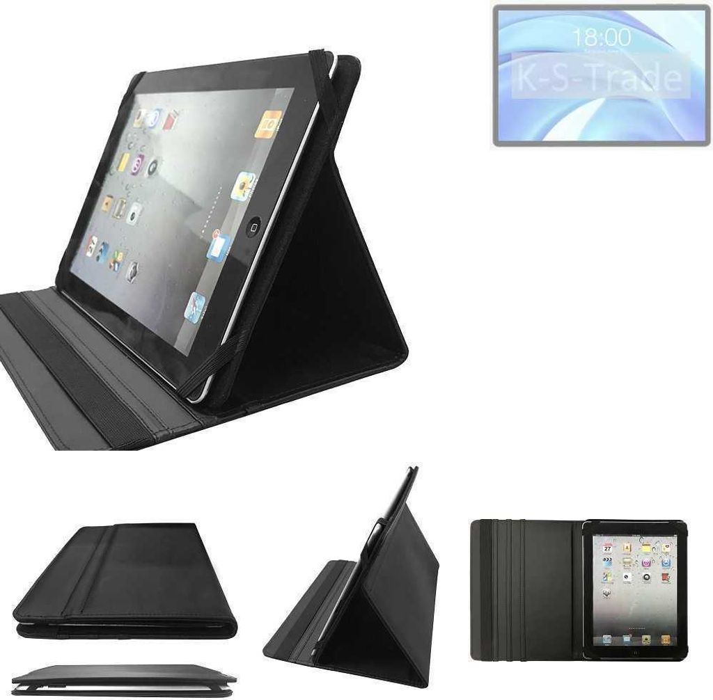 High quality kompatibel mit Teclast T50HD Schutz Hülle Business Case Tablet Schutzhülle Flip Cover Ultra Slim Bookstyle Tasche schwarz. Kunstleder