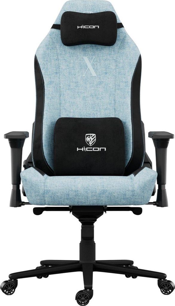 HICON Chairs – APEX-Serie – Velocity Gaming-Stuhlbezug – Ergonomischer Gaming-Stuhl mit m Bezug für Komfort und optimale Unterstützung (Blau)