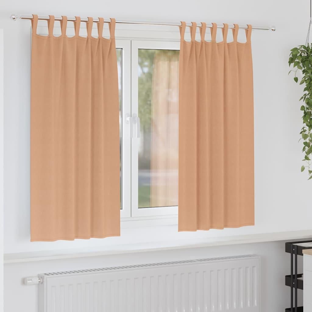 2025 cloris Verdunkelungsvorhänge mit Vorhängen Hellbraun Polyester - Gardinen & Vorhänge Sale3856566 1parcel