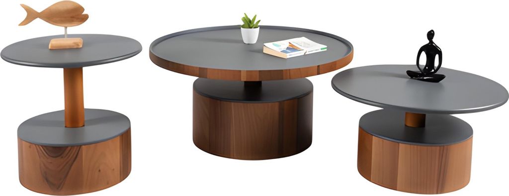 Beistelltisch Couchtisch Wohnzimmertisch Sofatisch Stilvoll Modern 3tlg.