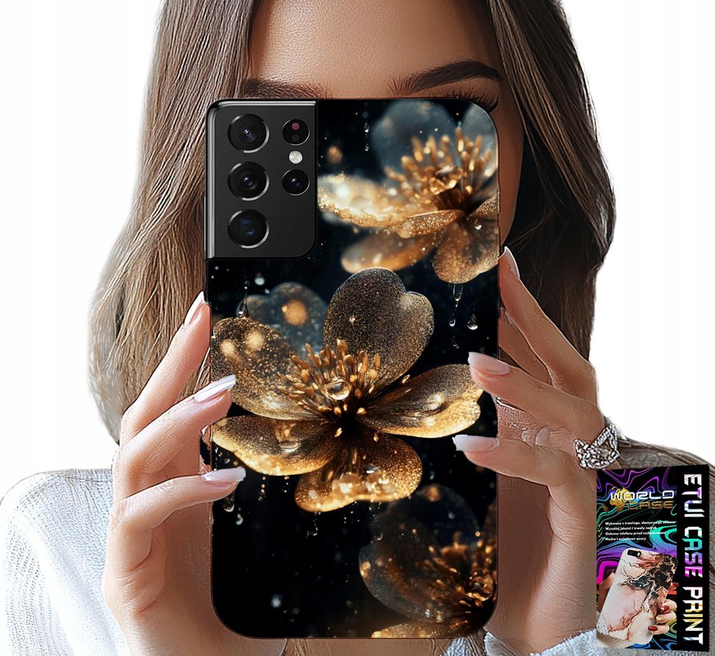 ETUI FÜR SAMSUNG GALAXY S21 Ultra - SCHÖNE BLUMENDESIGNS, PLECKS, FUTURES
