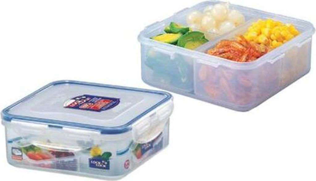 Boîte alimentaire LOCK carrée avec compartiment 15 x 155 x Image du produit 