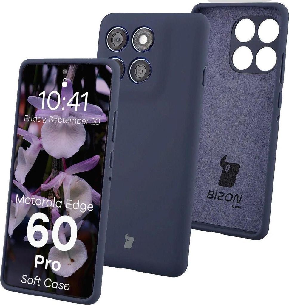 Bizon Soft Case Motorola Edge 60 Pro dunkelblau Produktbild 