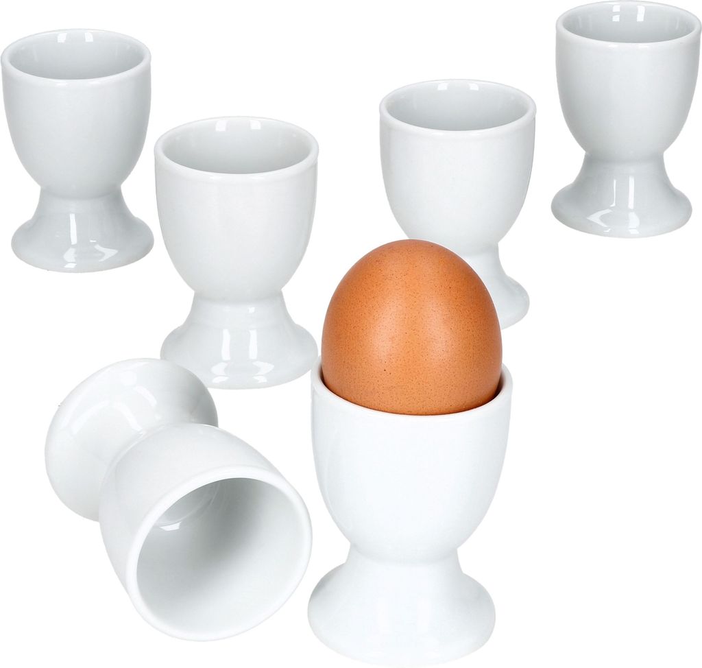 sada 6 šálků Lotta Eggcups z bílého porcelánu pro 6 osob Obrázek produktu 