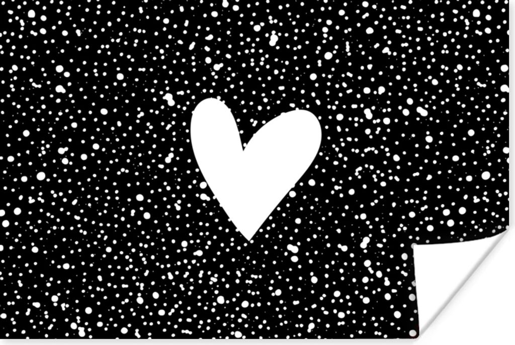 MuchoWow Poster Design - Liebe - Herz 120x80 cm - Bilder