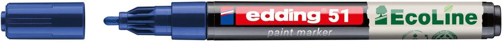 Edding - Paintmarker 51 Eco auf Wasserbasis 1-2mm blau | 10 Stück