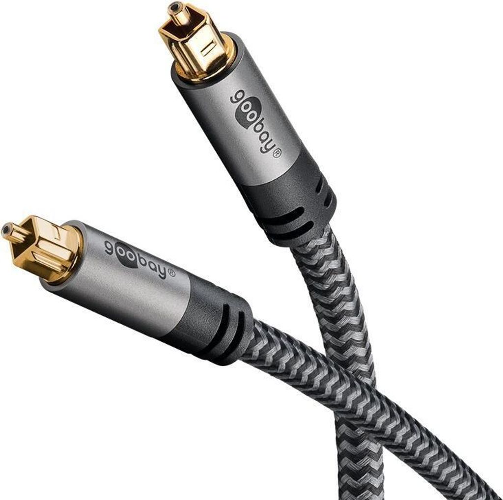 Goobay 65306 Anschluss 1: TOSLINK, Steckverbinder 1 Geschlecht: Männlich, Anschluss 2: TOSLINK, Steckverbinder 2 Geschlecht: Männlich, Kabelmater...