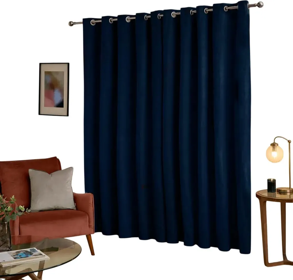 Rideaux velours occultants Furn Ultimate bleu roi RV3695 229x137 cm