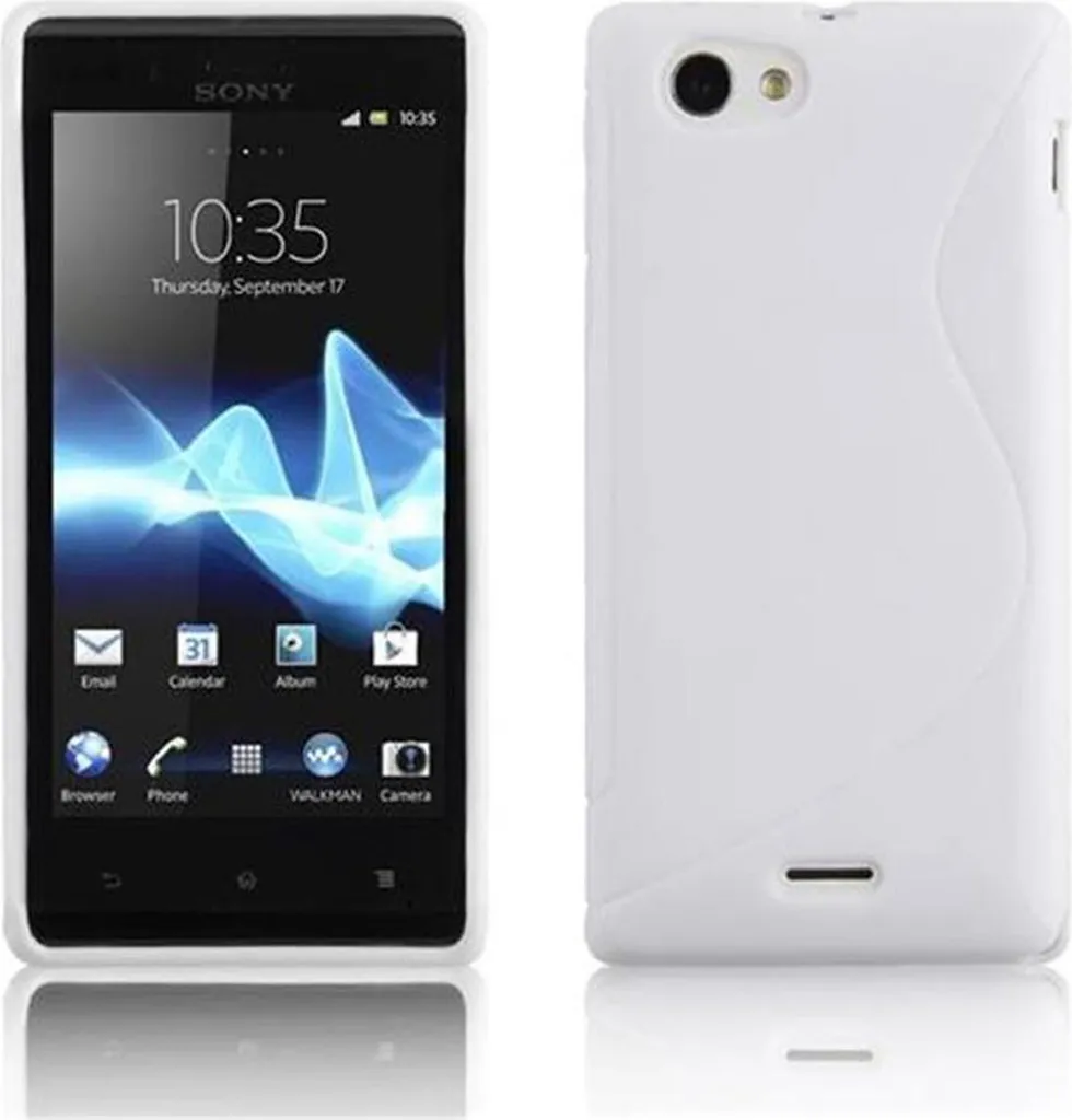 Prezzo Shock: Cover Sony Xperia L Bianco Cadorabo TPU Silicone Case