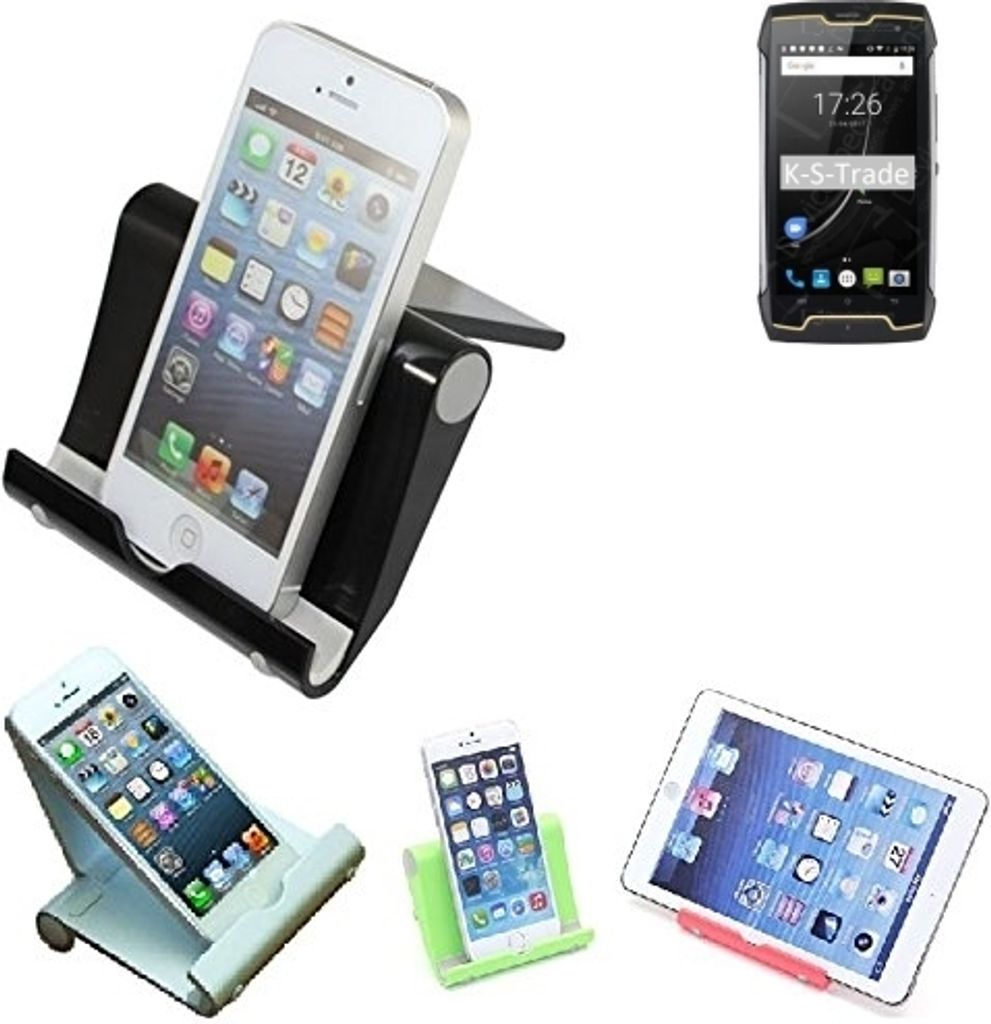 K-S-Trade Handy-Ständer kompatibel mit Cubot King Kong CS faltbarer Tischständer Smartphone Tablet Halterung Reise