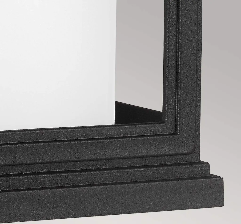 Applique Murale Extérieure Roscoe Feiss Noire Texturée Culot E27 60W