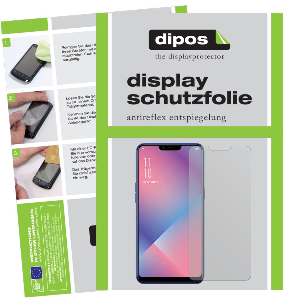 6x Schutzfolie für Oppo R15 Neo matt Displayschutzfolie Folie Display Schutz