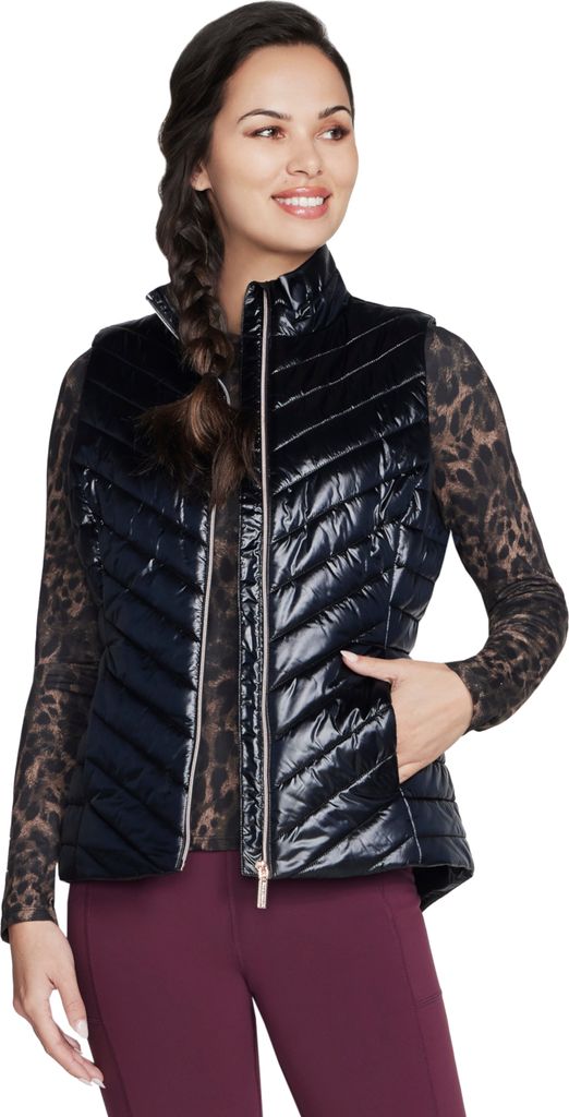 Skechers GO Shield Shine Vest JA151-BLK, Sportweste, Damen, Schwarz