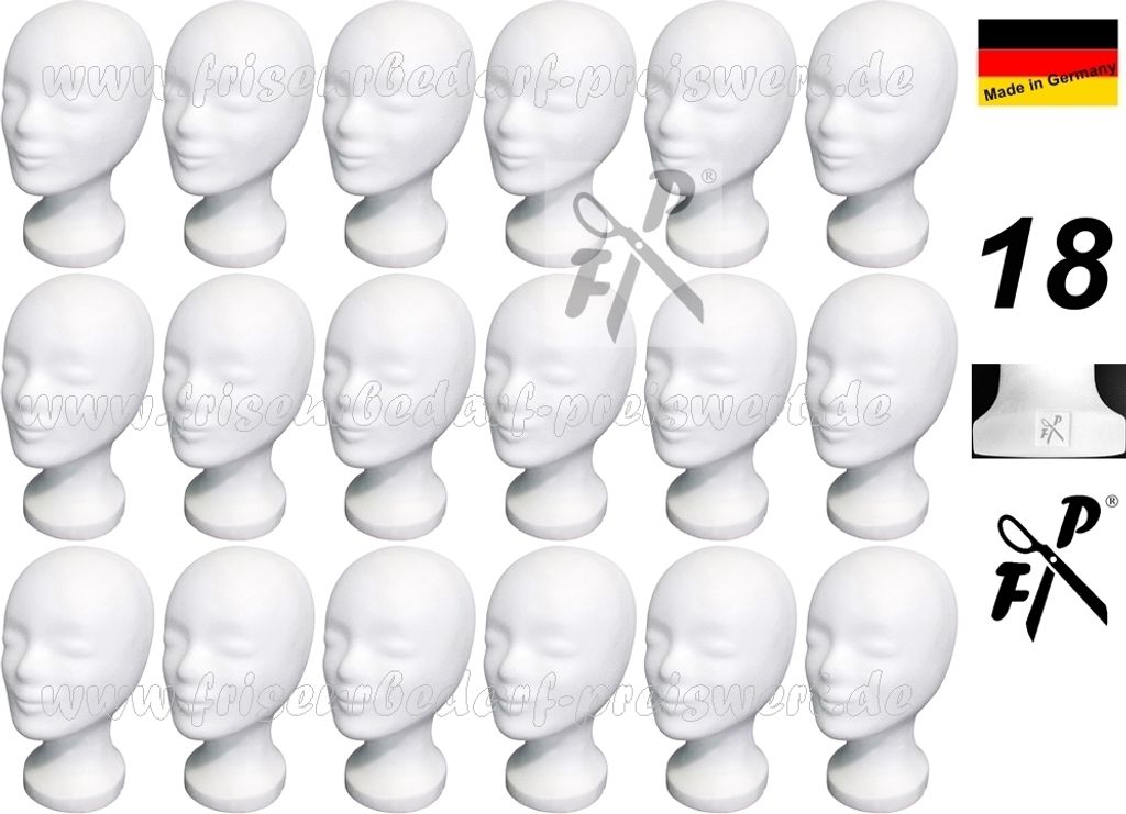 FP Styroporkopf Multipack Standard weiss - Markenqualität ! Produktbild 