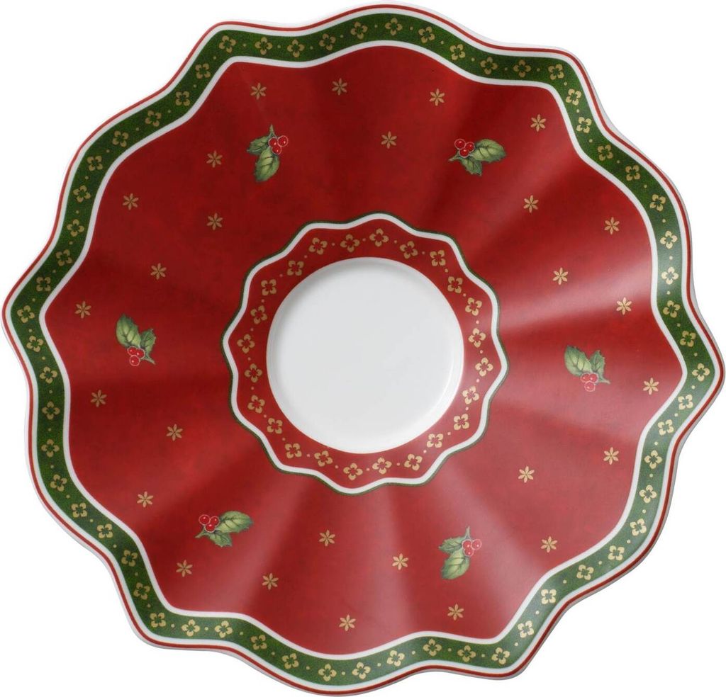 Piattino per tazza da caffè bianco natalizio Villeroy and Immagine del prodotto 