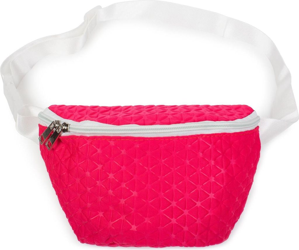 styleBREAKER Damen Bauchtasche geometrisches Muster geprägte Optik, Reißverschluss, Gürteltasche, Hüfttasche 02012253