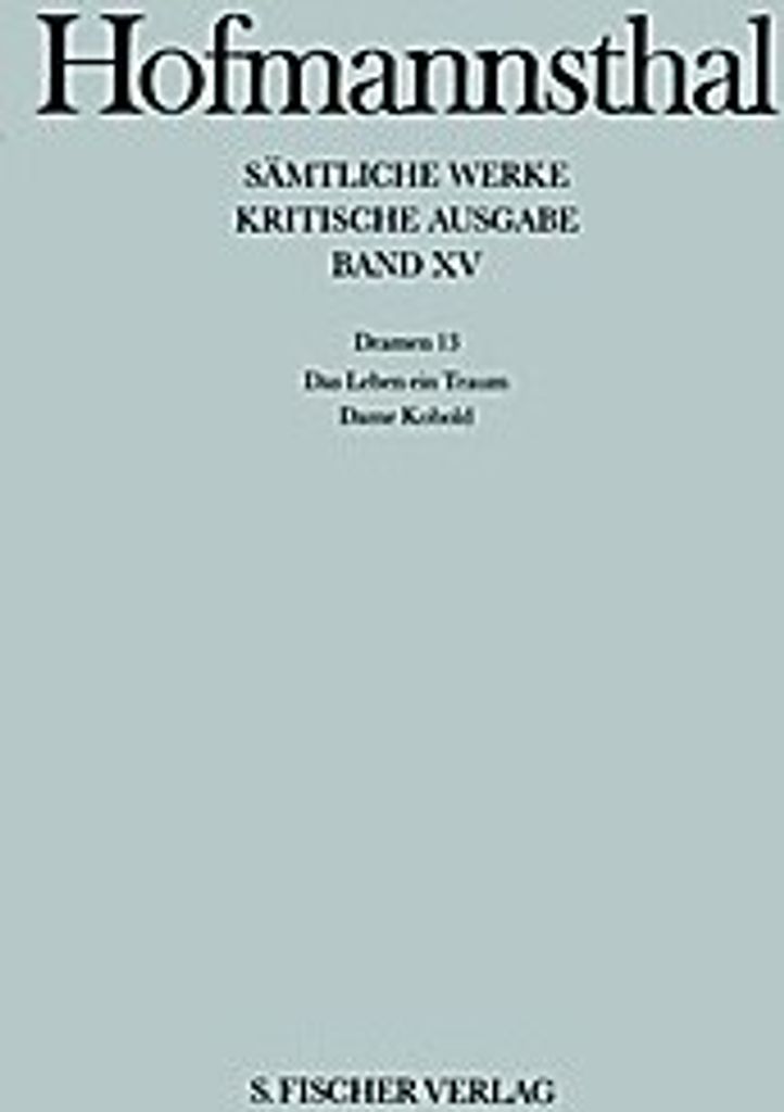 Dramen XIII. Das Leben ein Traum / Dame Kobold