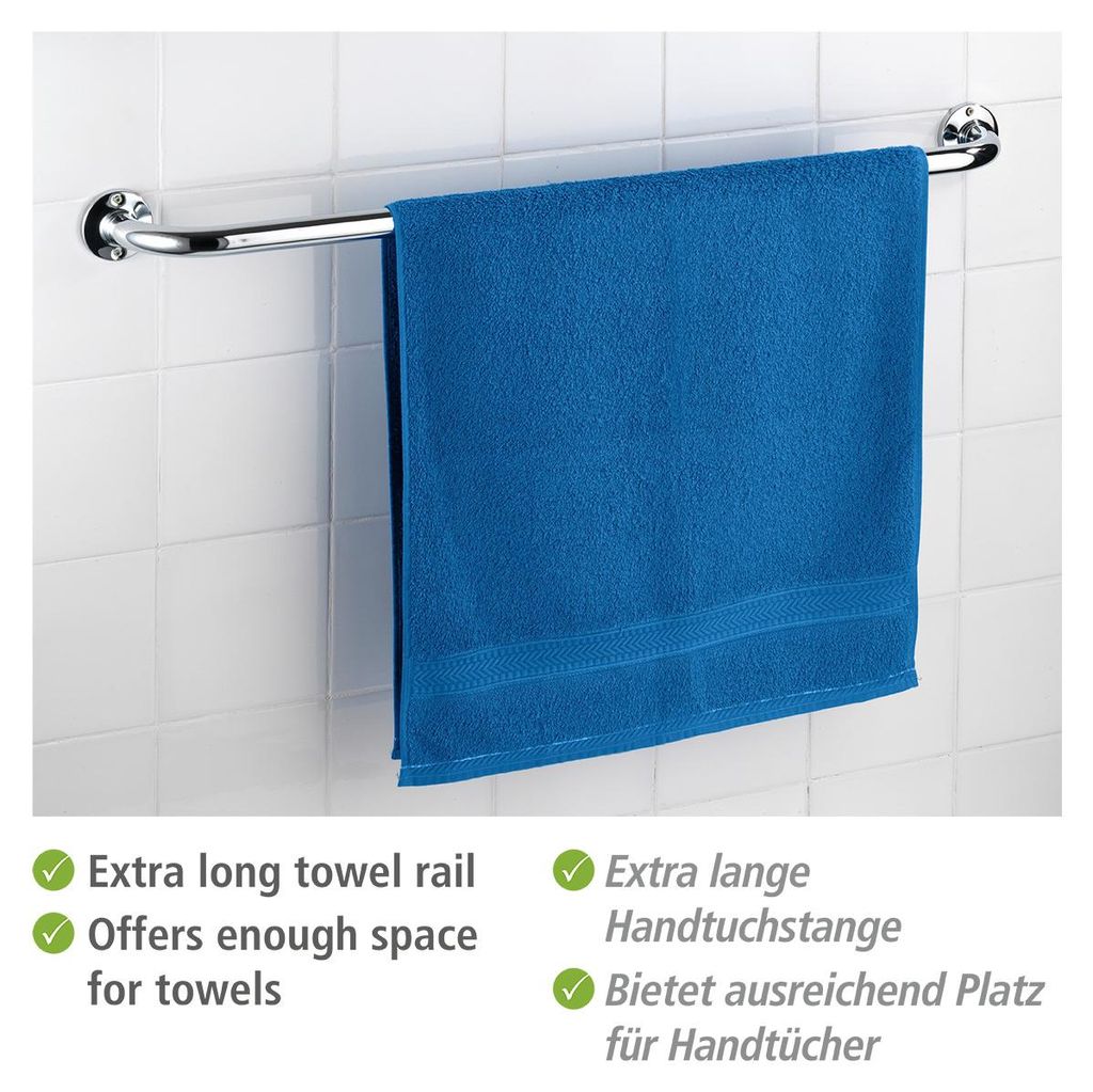 WENKO Handtuch Badetuch Halter Edelstahl Stange Ablage Produktbild 