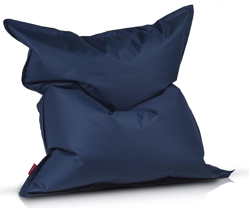 Ecopuf, Sako, Sitzkissen Sessel Bean Bag, Sitzsack, Innen und Außen, Blau Nc8, 170x135cm