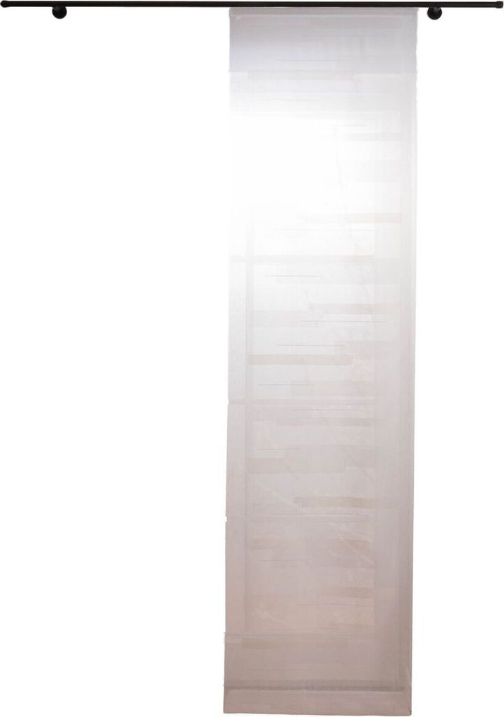 Schiebevorhang Streifen inkl. Technik cremeweiß 245x60cm