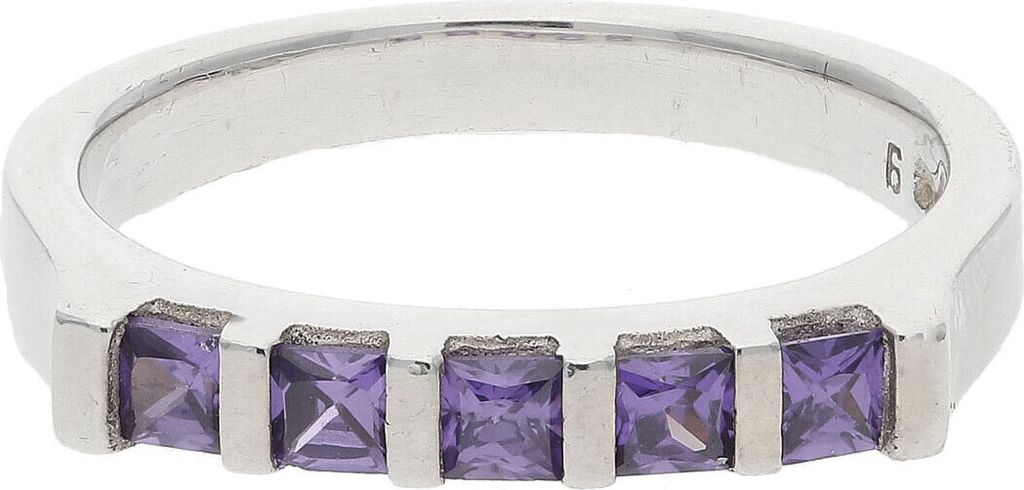 Ring Silber 925 Zirkonia lila JL30-07-4658 JuwelmaLux Größe Produktbild 