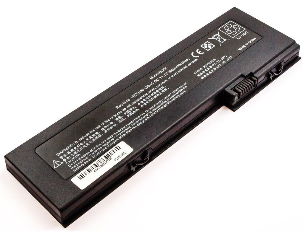 Akku für Hewlett-Packard Compaq 2710 Tablet PC Ult Li-Ion 11,1 Volt 3600 mAh schwarz