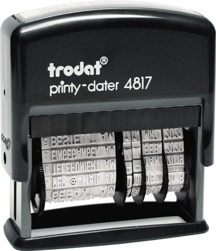 trodat Wortdrehstempel Printy DE m. Datum 4817 Produktbild 