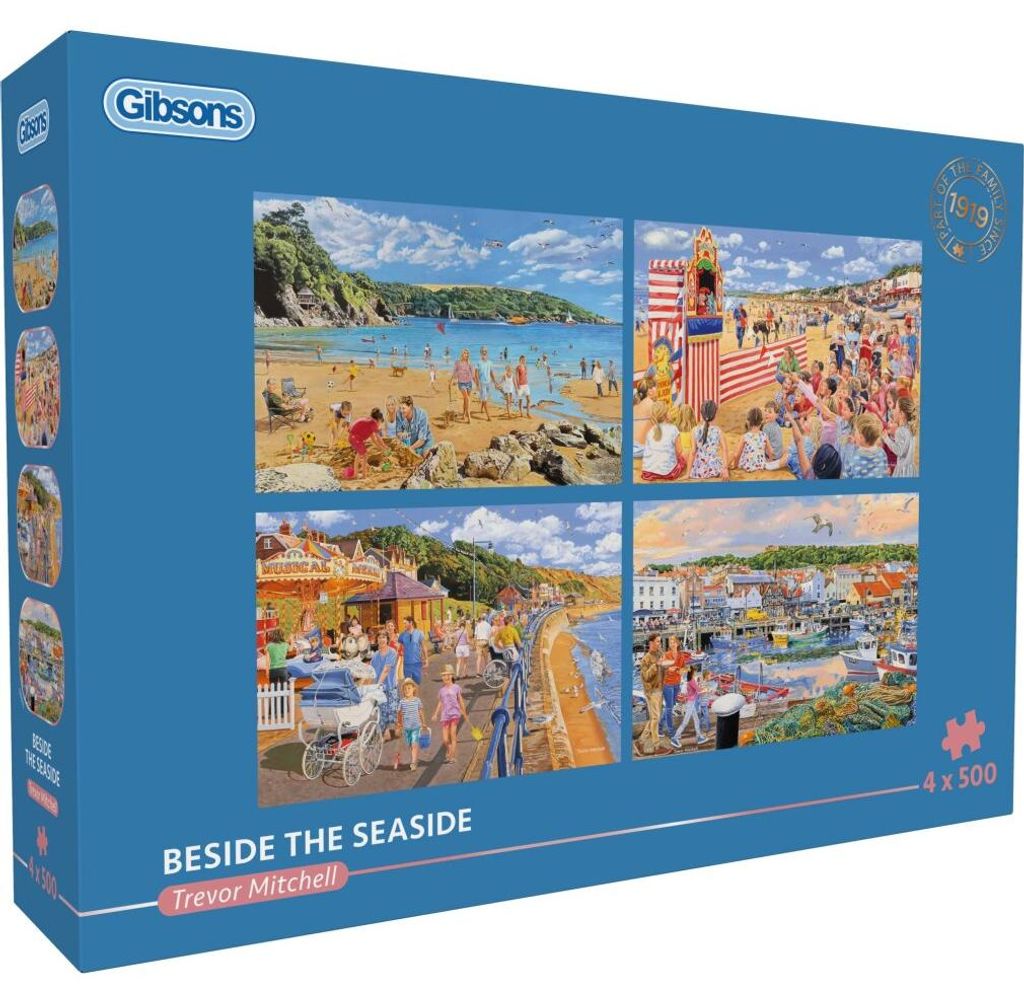 GIBSONS Puzzle Am Meer 4x500 dlks