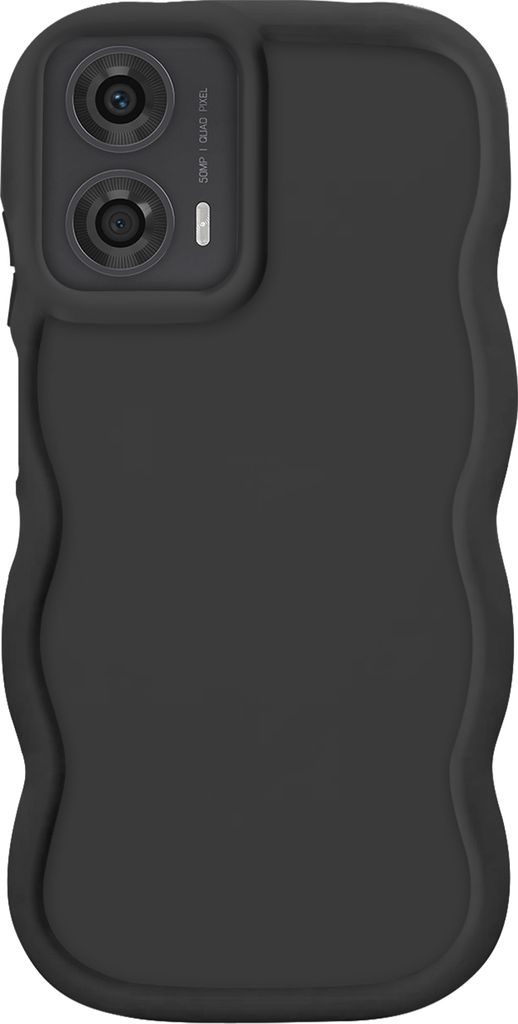 Avizar, Hülle für Motorola Moto G24, G04 und G04s Stoßfest Silikon, Schwarz