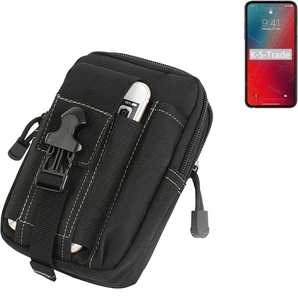 K-S-Trade Gürtel Tasche kompatibel mit Apple iPhone 12 Pro Max Gürteltasche Holster Schutz Hülle Handy Hülle Smartphone outdoor Handy-Hülle