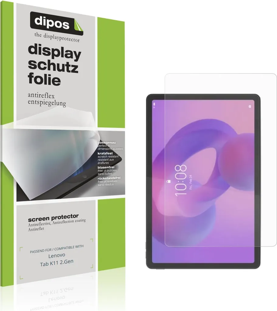 dipos I 2X Pellicola Protettiva antiriflesso Compatibile con Lenovo Tab4 10 TB-X304F Pellicola di Protezione