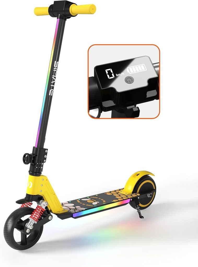 Elektro-Kinderroller Elektroroller Kinder ab 6-12 Jahren,8KM Reichweite,Faltbarer