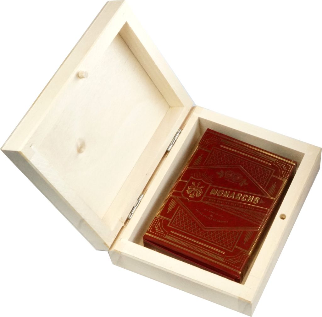 Hrací karty BICYCLE MONARCHS DECK RED 1 TALIA v dřevěné Obrázek produktu 