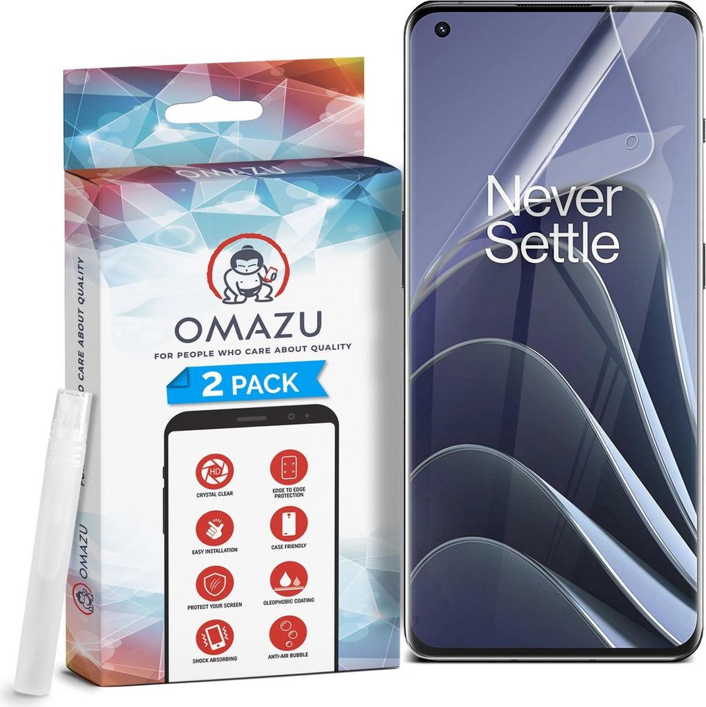 One plus 13 OMAZU 3D Flex TPU Displayschutzfolie, 2er-Pack (100 % kompatibel mit Fingerabdruckscanner) mit kratzfestem Beschichtung, Edge-to-Edge-S...