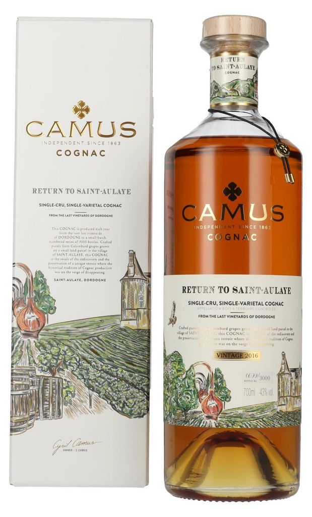 Camus Cognac RETURN TO SAINT-AULAYE Vintage 2016 43% Vol. Produktbild 