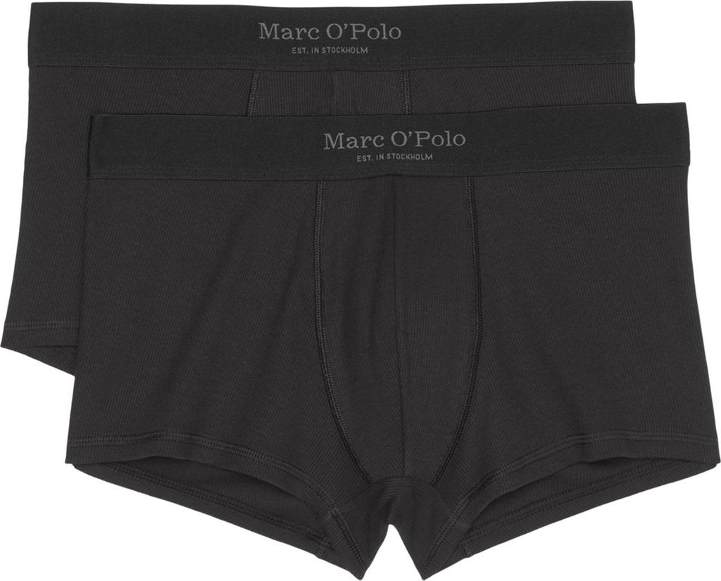 Marc O ́Polo Herren Trunk 2-Pack Iconic Rib - Schwarz - Größe M