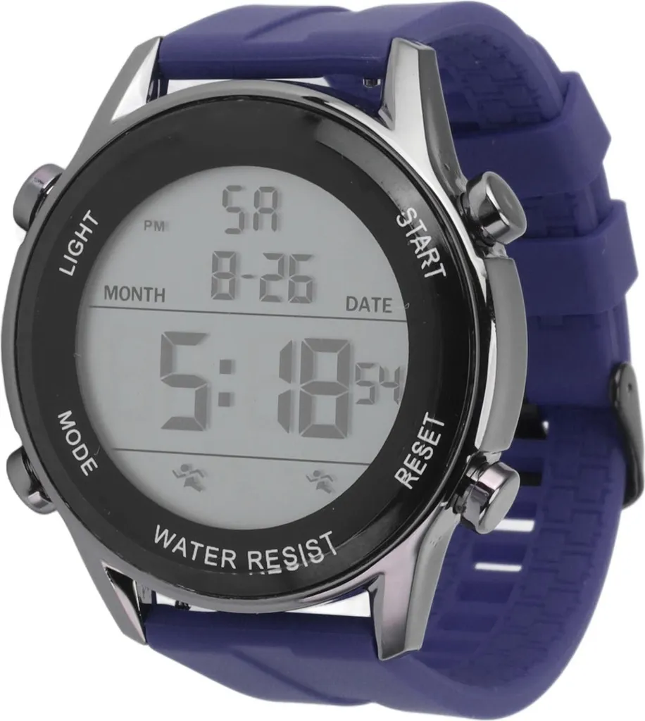 Orologio Sportivo Digitale Lygree Blu - Cinturino in Silicone Impermeabile