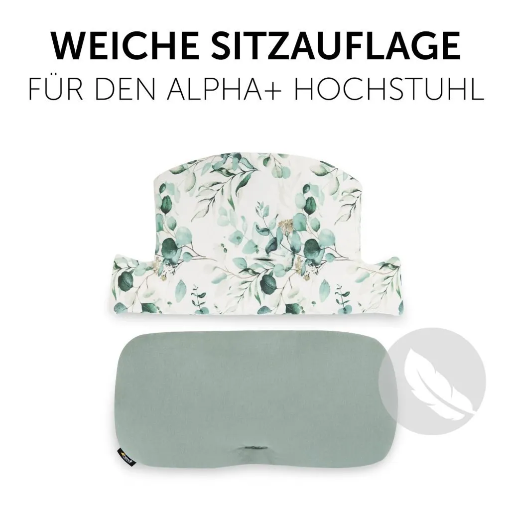 Hauck Highchair Pad Select Coussin pour Chaise Haute en Vert et Blanc - 2