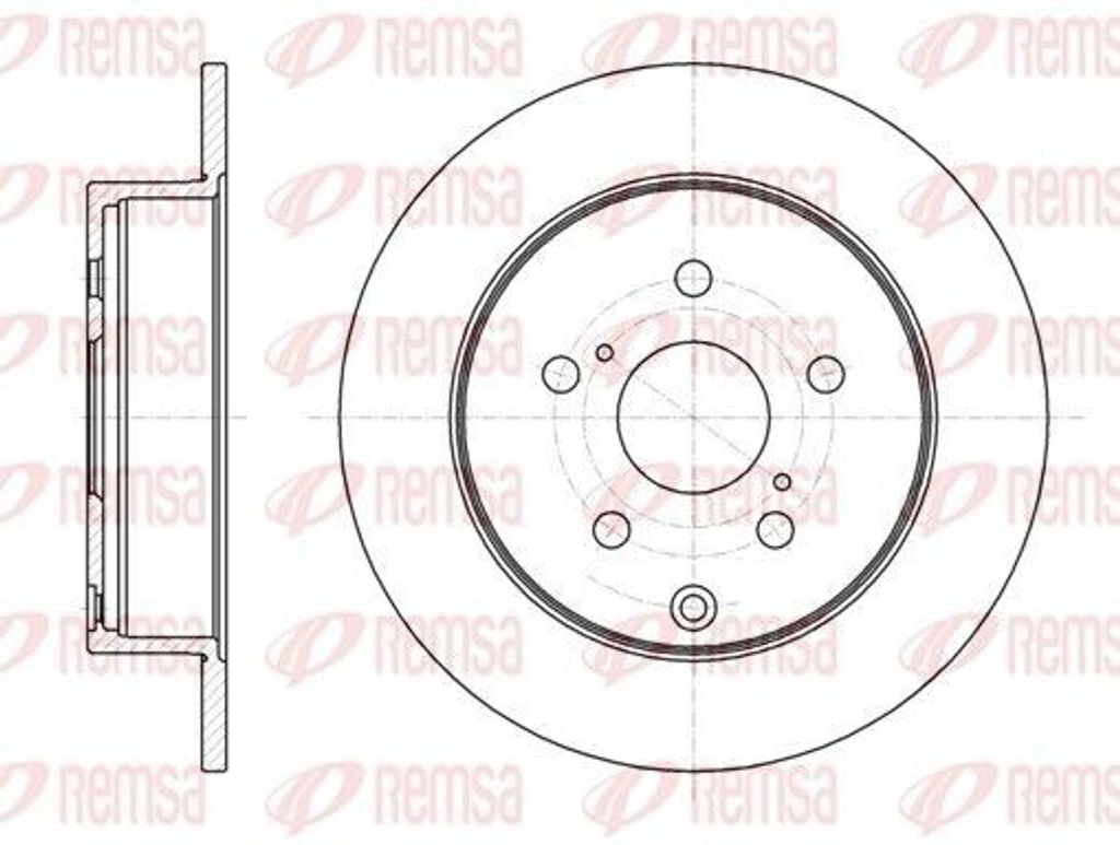 2x REMSA Bremsscheibe 61088.00 hinten passend für MERCEDES-BENZ M-Klasse (W164)