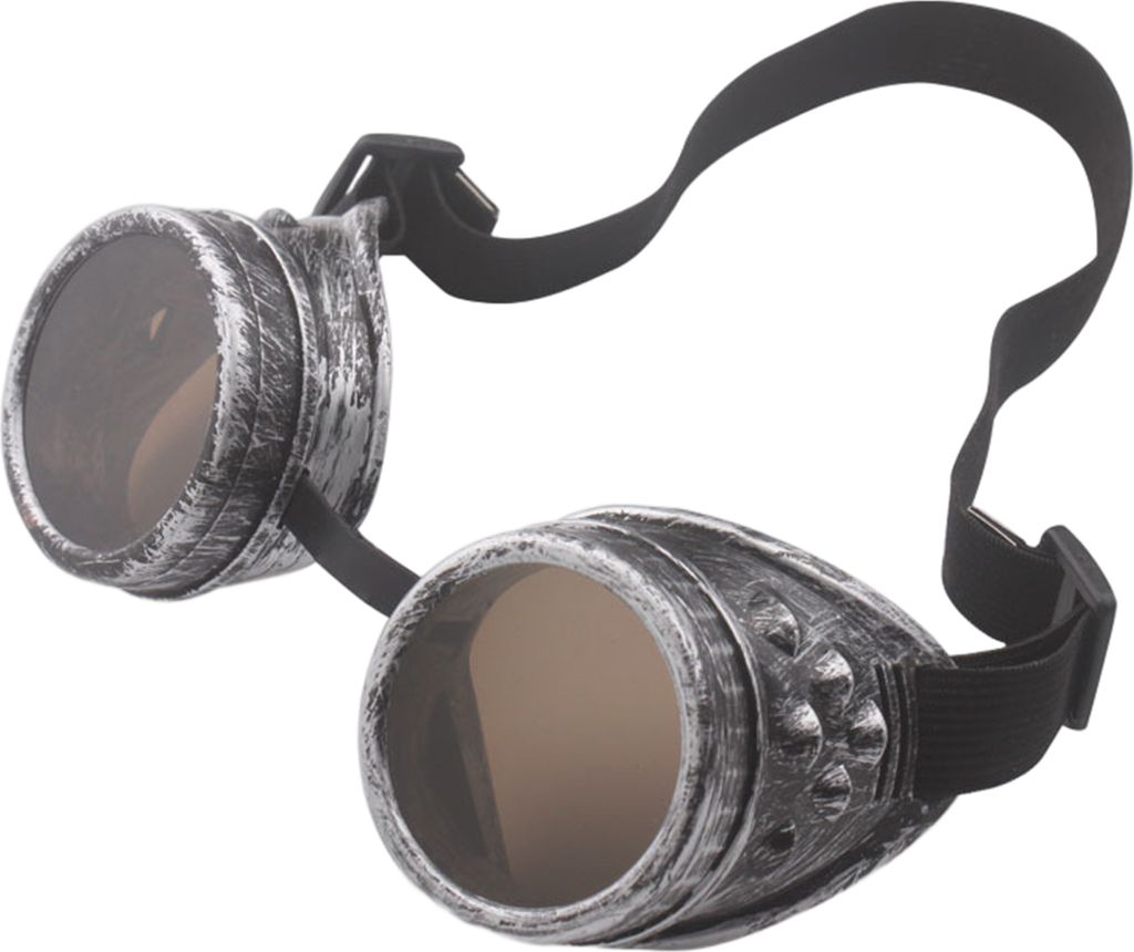 Steampunk-Retro-Brille, verkleiden Sie sich, kratzfest, UV-beständig, Vintage, coole Halloween-Brille für Halloween, Cosplay