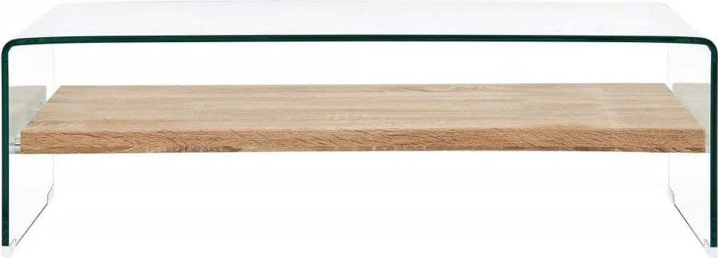 Tavolino trasparente 98×45×31 cm in vetro temperato Immagine del prodotto 