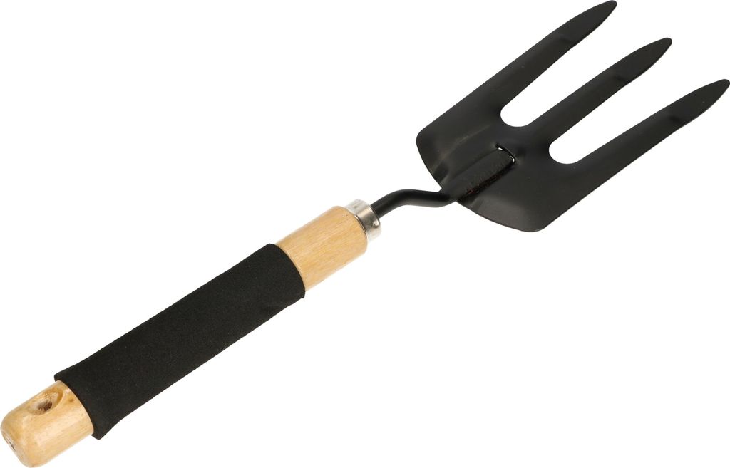 KOTARBAU Mini Gartengabel 140 mm zum Umtopfen von Pflanzen Mini Pflanzengabel zum Jäten von Unkraut Mulchen von Erde für Gartenpflege