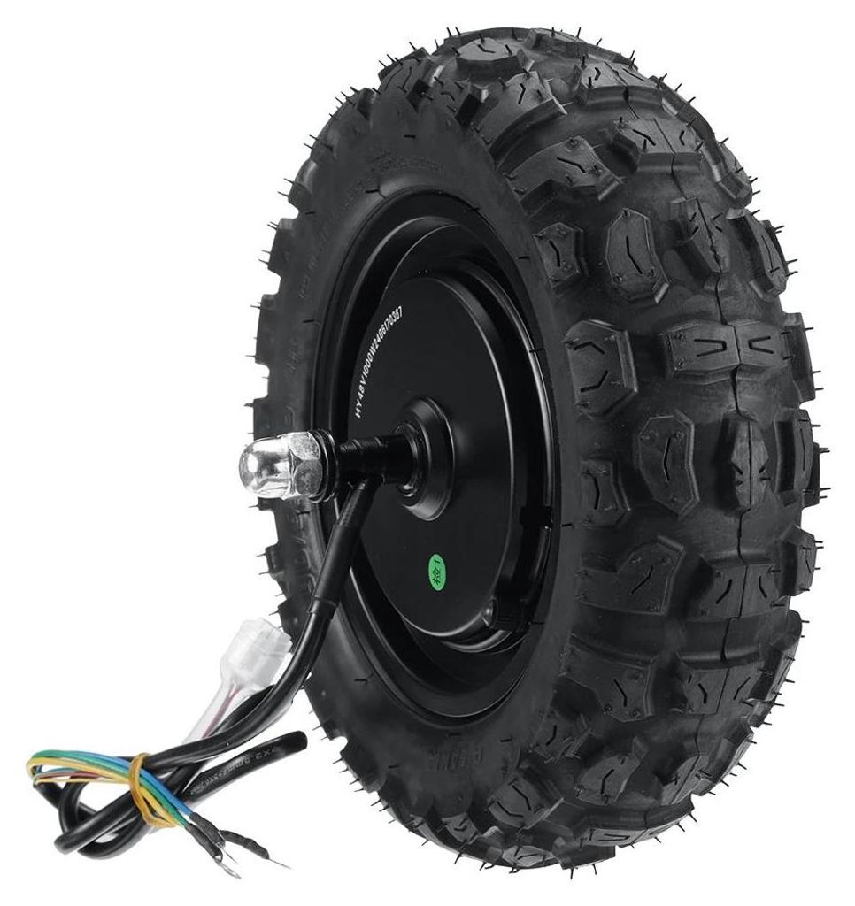 E-Scooter Motor - Hinterrad Nabenmotor - 48V 1000W bürstenlos - Für 28 cm Reifen - Vakuum Offroad Reifen