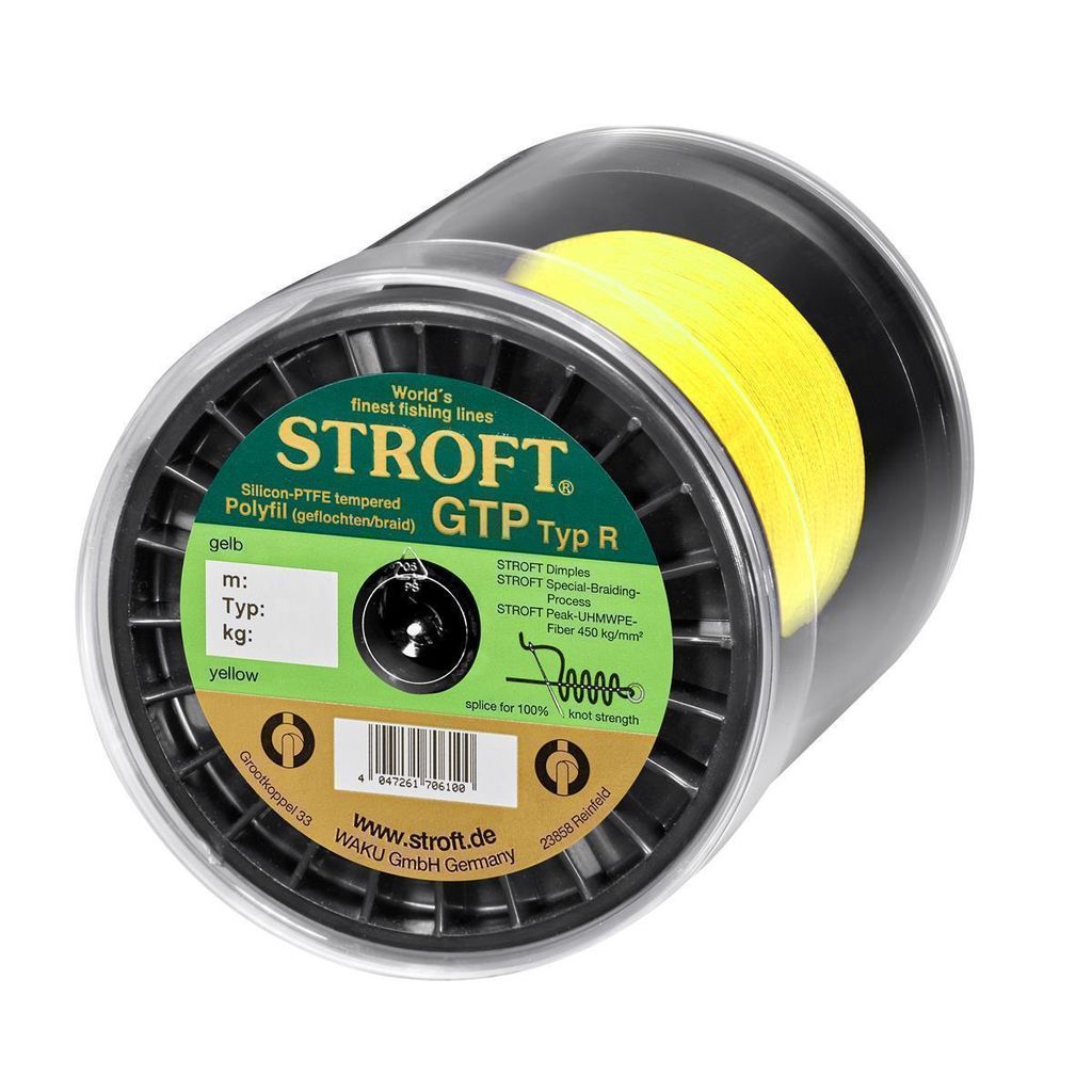 STROFT GTP Typ R Geflochtene Angelschnur 2000m gelb R7-0,300mm-18kg