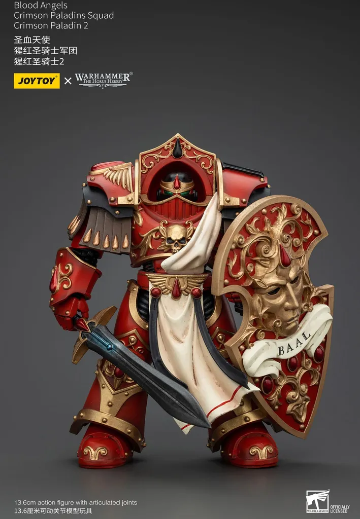 Figurine Warhammer Blood Angels Crimson Paladin Joy Toy pour diorama 14 cm